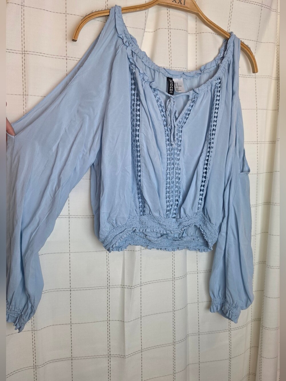 Divided Cold Shoulder Top